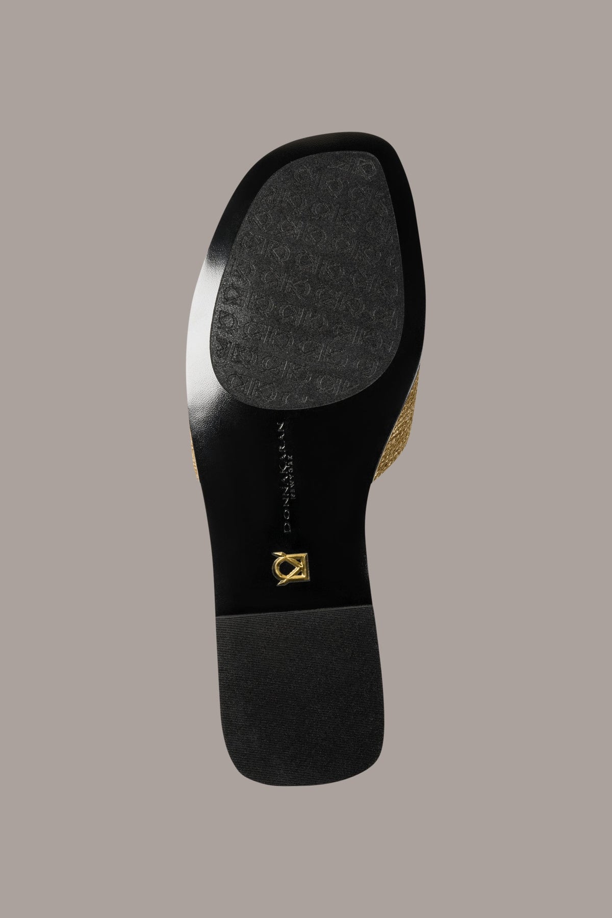 HARMONY WOVEN SLIDE SANDAL - Gold