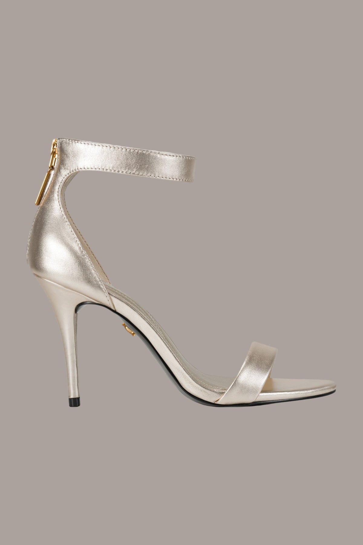SABINA II ANKLE STRAP SANDAL - White Gold