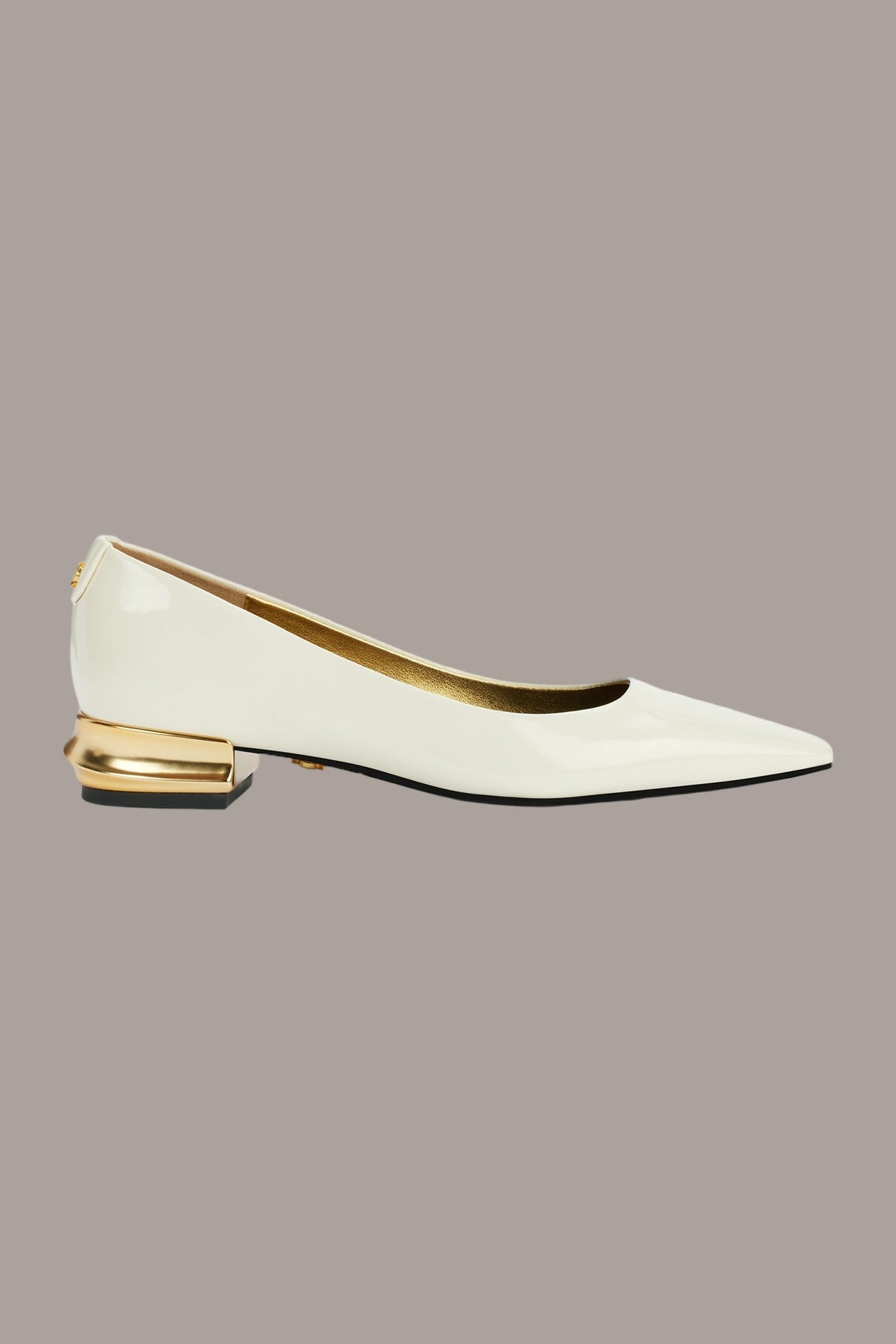 SAVITA SNIP TOE FLAT - IVORY