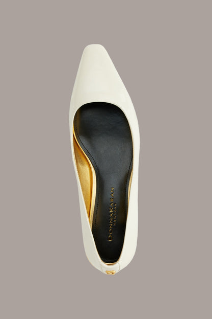SAVITA SNIP TOE FLAT - IVORY
