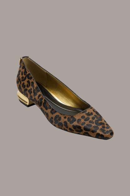 SAVITA LEOPARD-PRINT CALF HAIR FLAT - Leopard