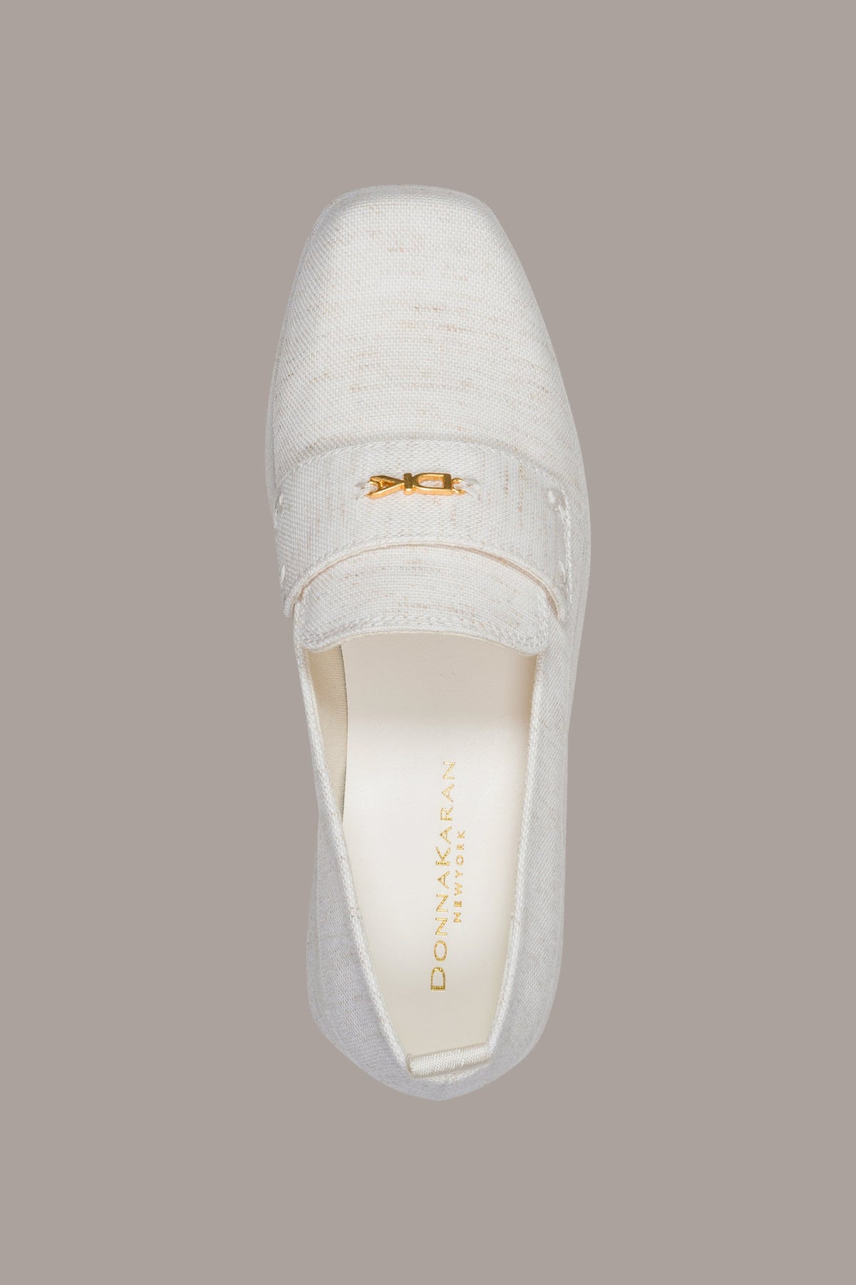 SABLE CANVAS WEDGE LOAFER - Ivory