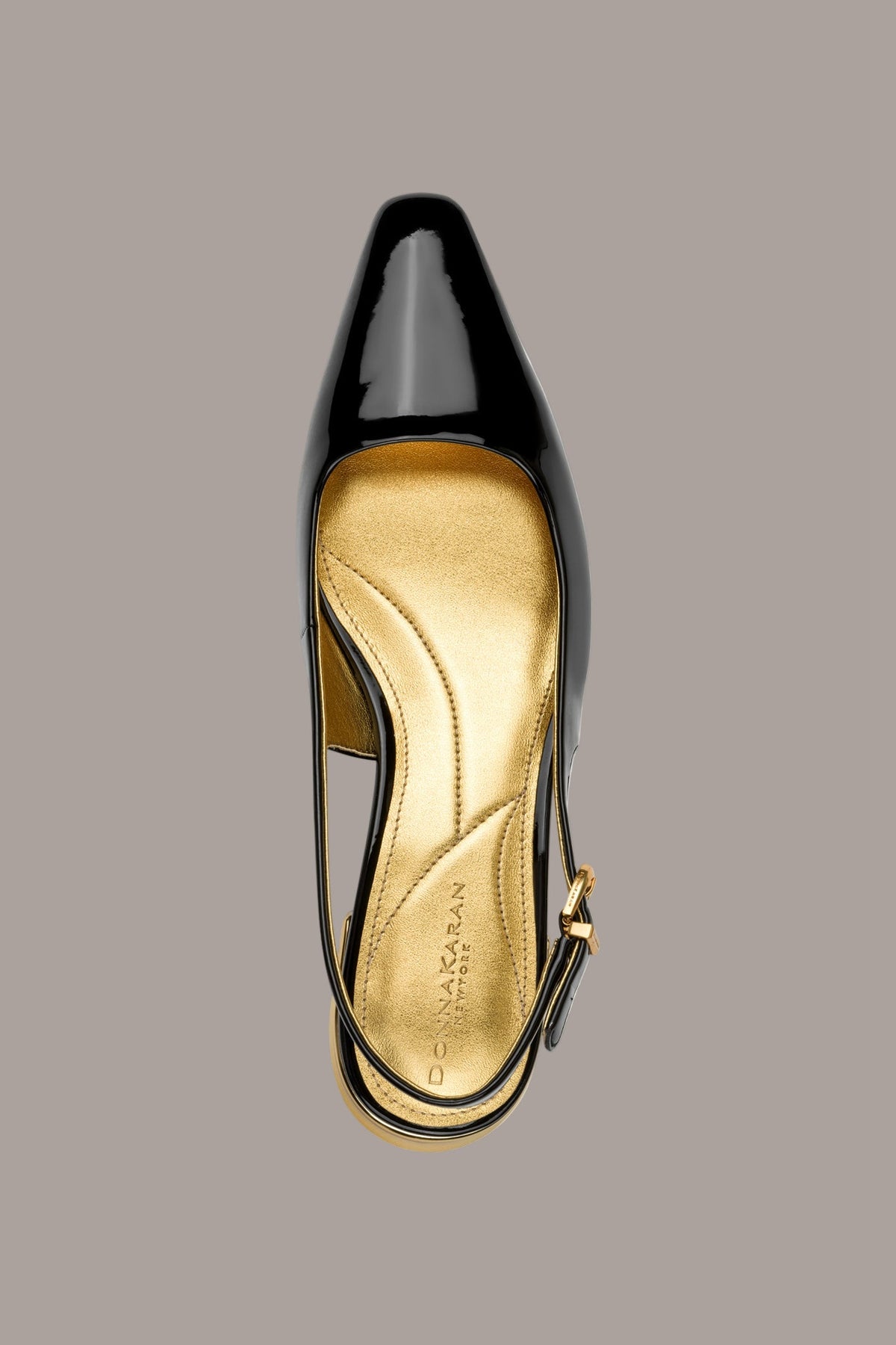 SAVITA POINTED SLINGBACK FLAT - Black