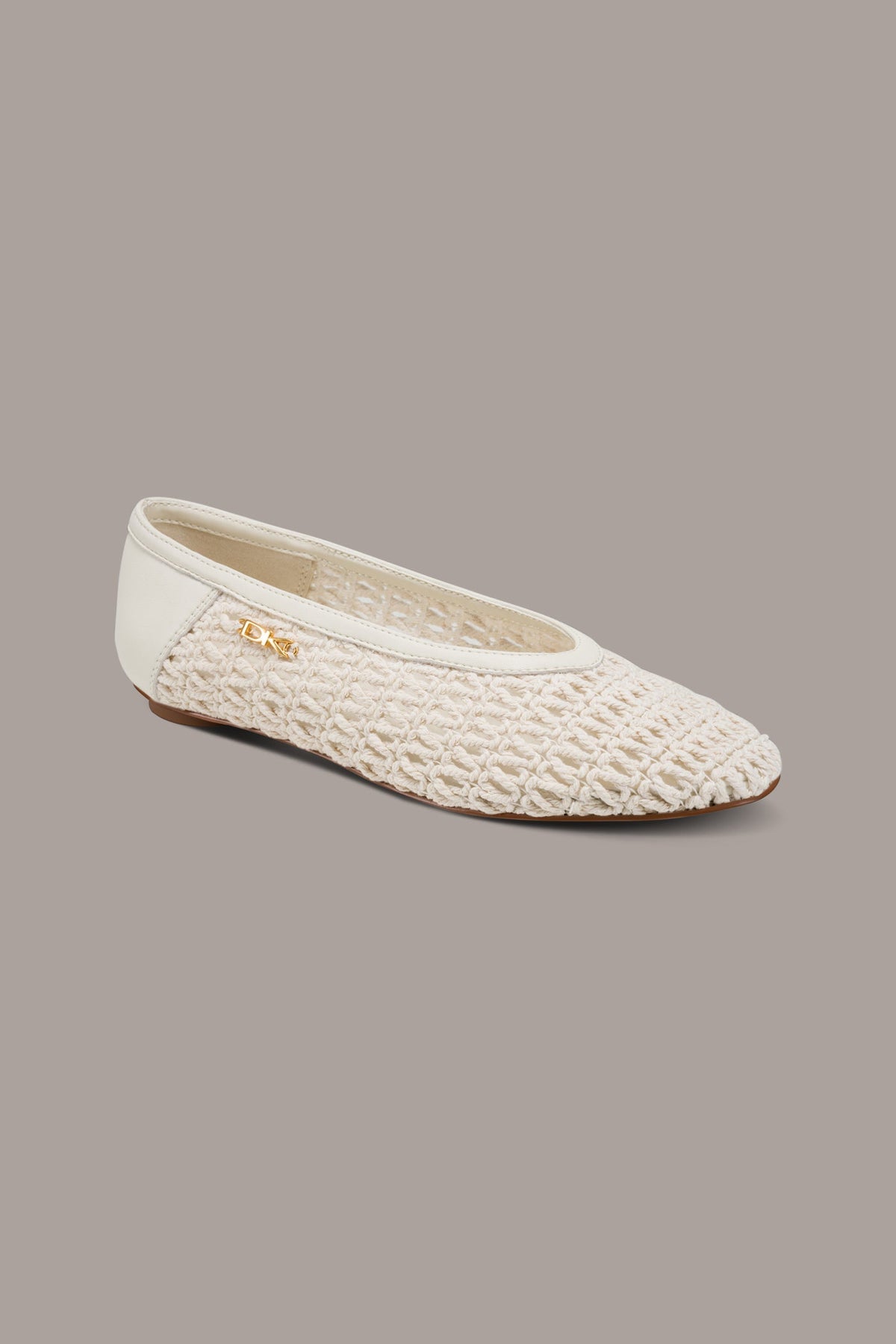 AVERY CROCHET BALLET FLAT - Ivory