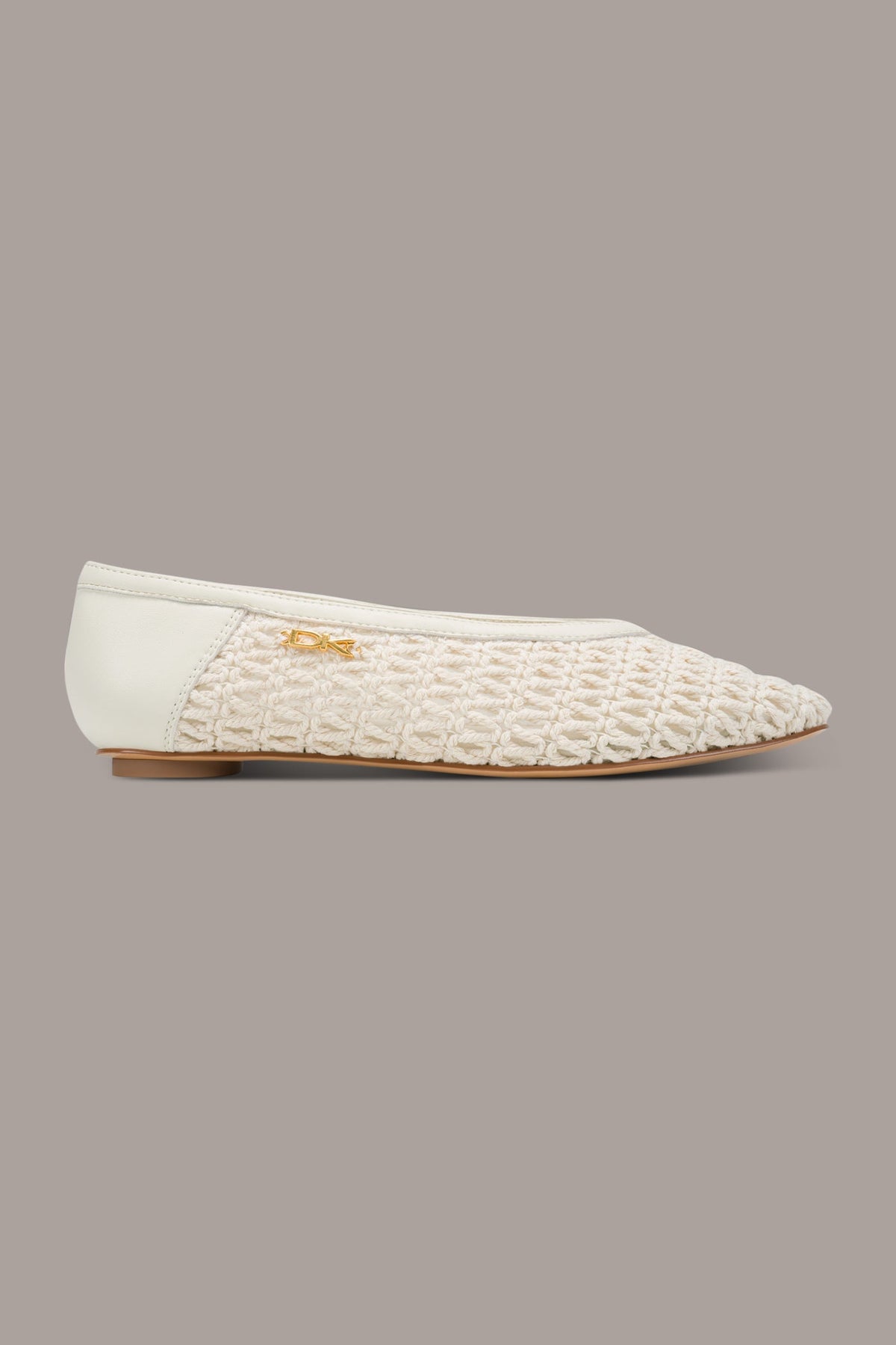 AVERY CROCHET BALLET FLAT - Ivory