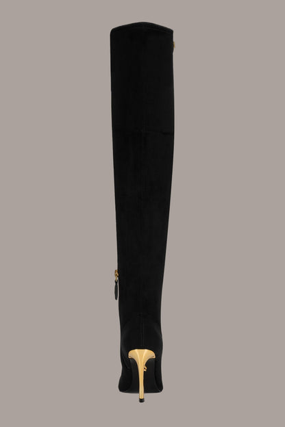 SHANAE OVER-THE-KNEE BOOT - Black