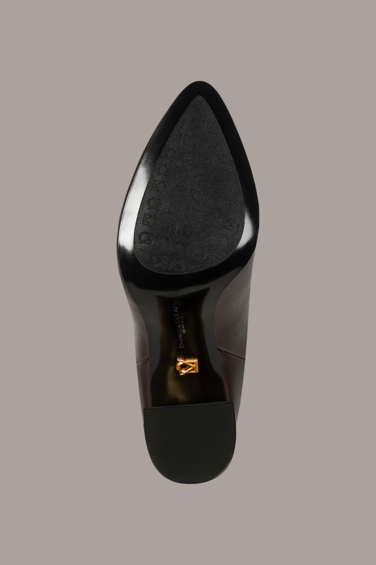 RAINE GOLD-TRIMMED CHELSEA BOOTIE - CHOCOLATE