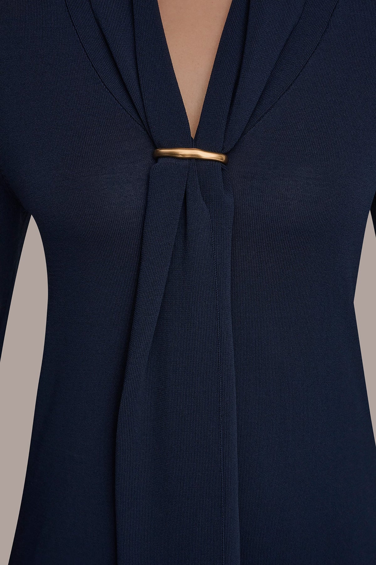 DRAPED SCARF SWEATER - Nightfall