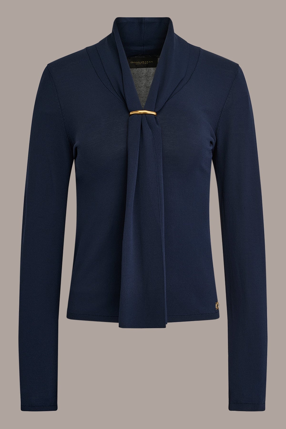 DRAPED SCARF SWEATER - Nightfall