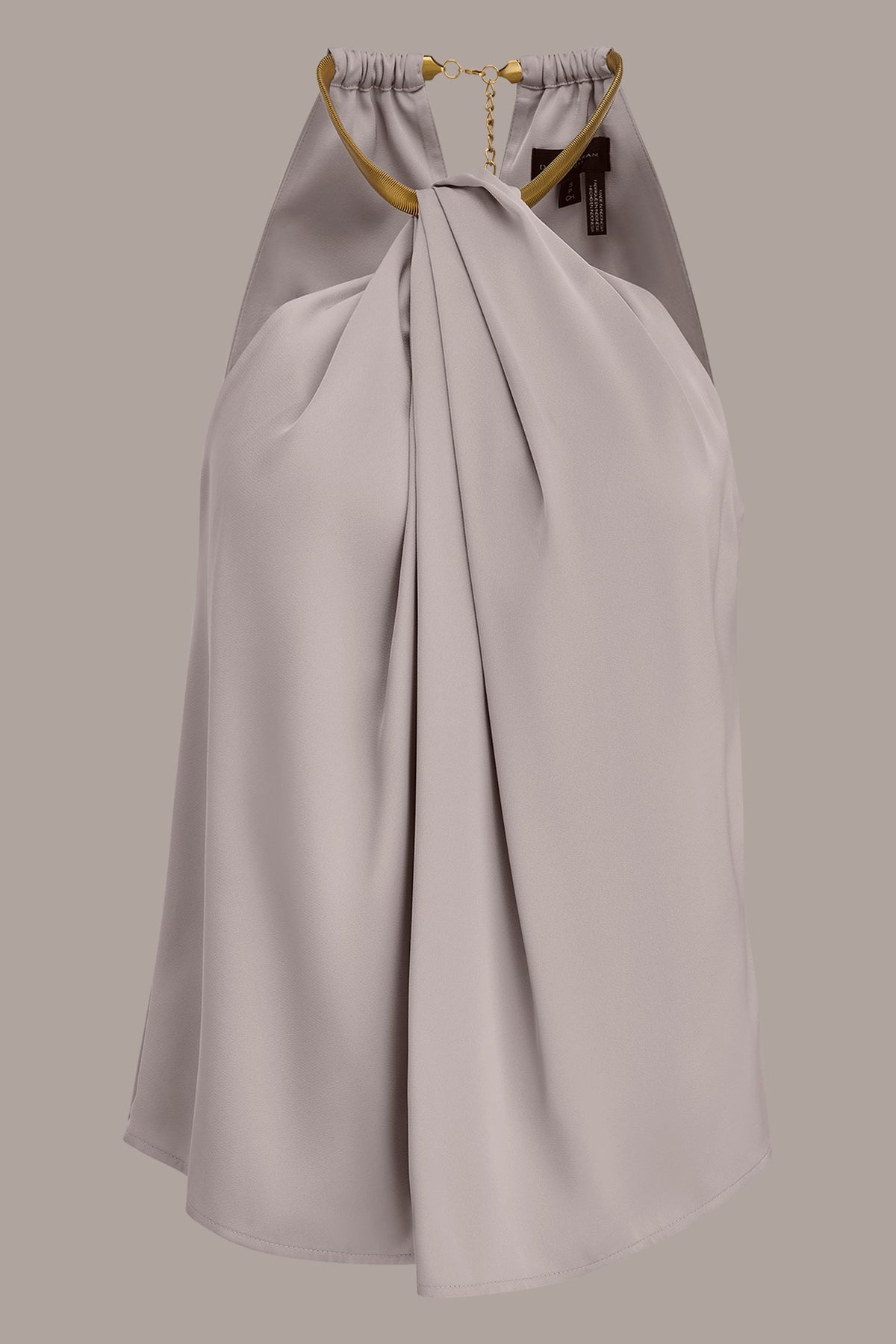 TWIST HALTERNECK BLOUSE - VAPOR