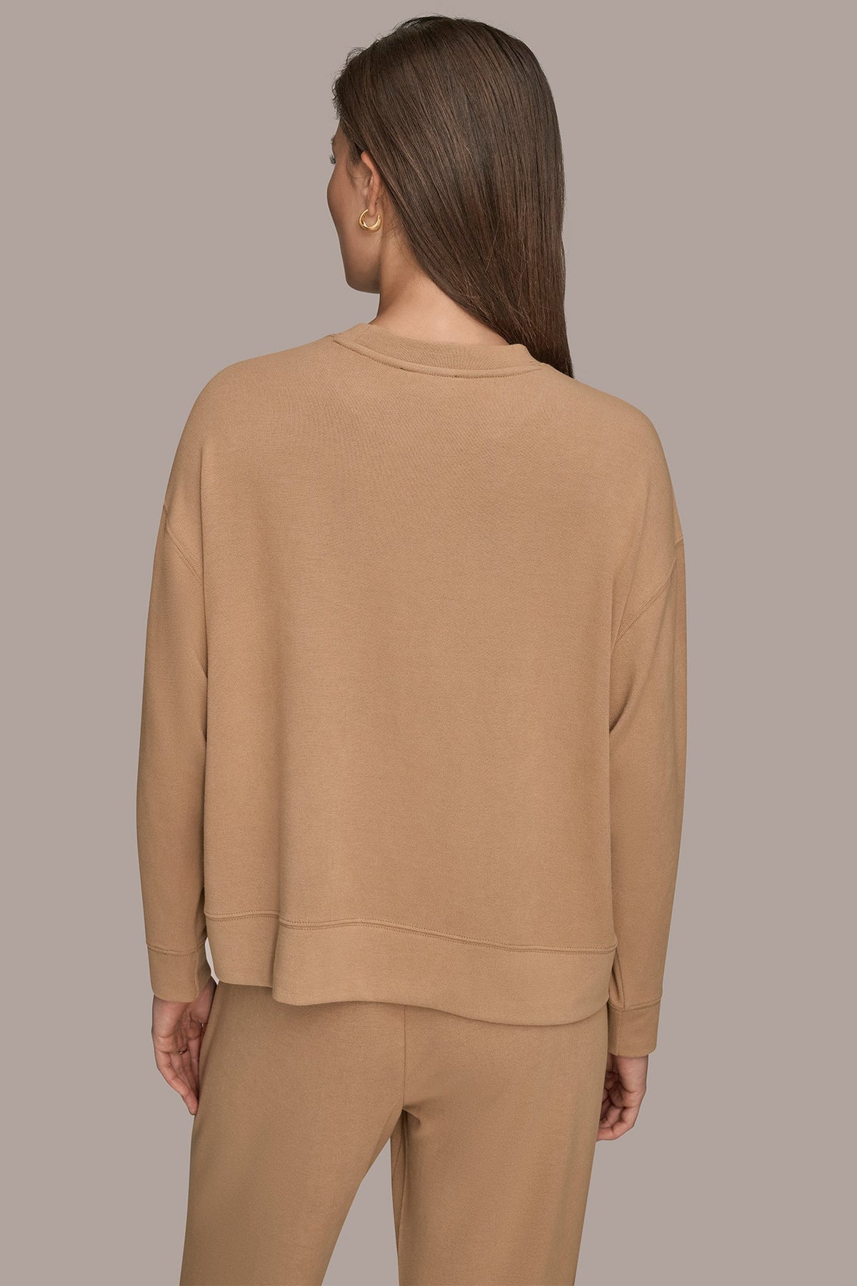 LONG SLEEVE SWEATSHIRT - FAWN