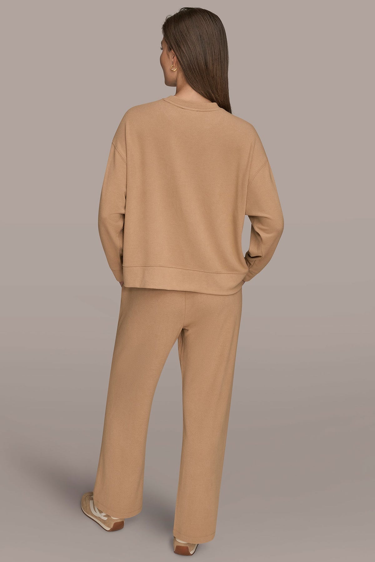 LONG SLEEVE SWEATSHIRT - FAWN