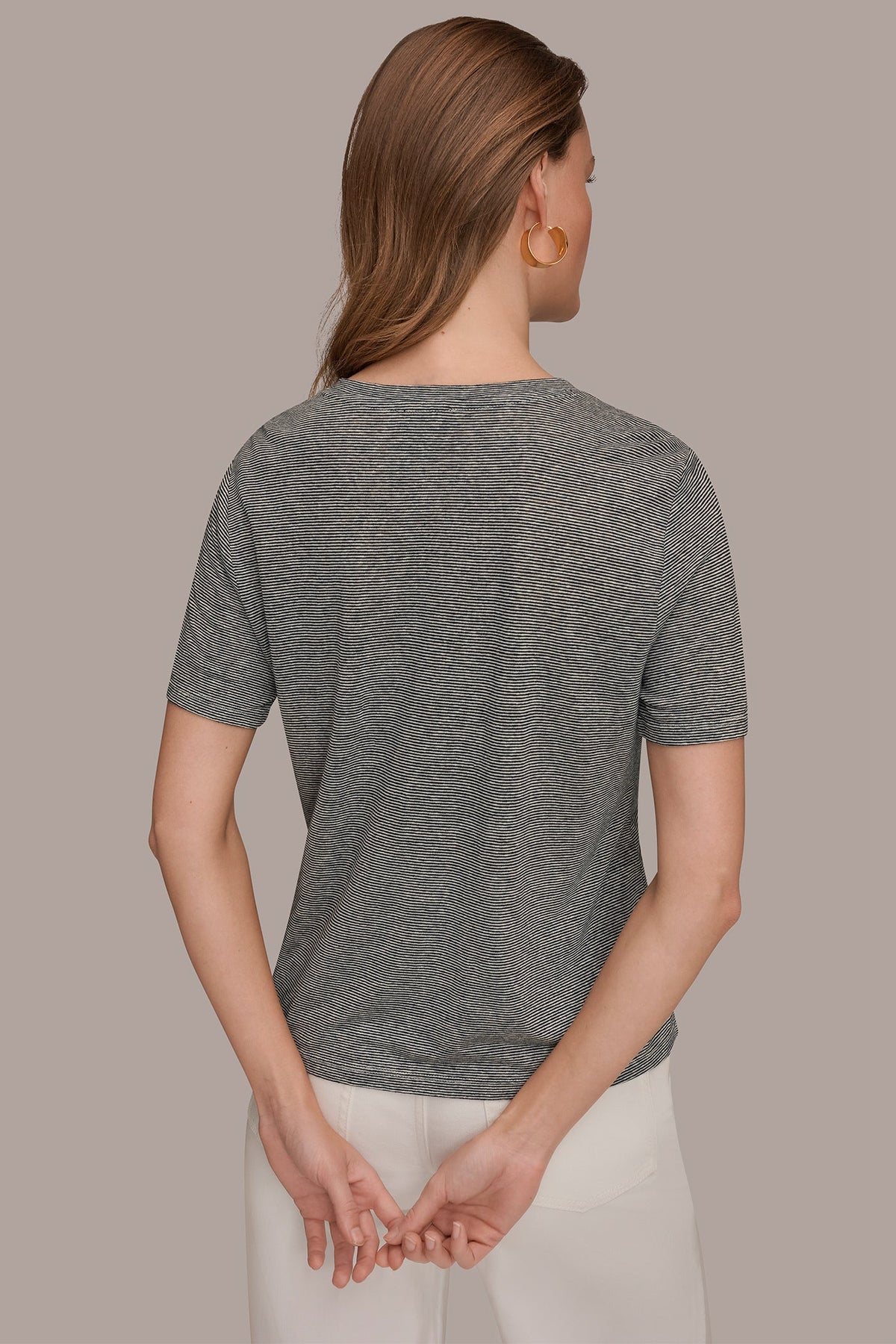 SHORT SLEEVE TEE - Nightfall/Cream