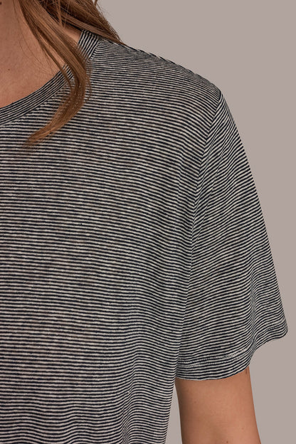 SHORT SLEEVE TEE - Nightfall/Cream