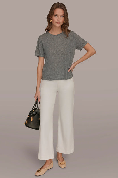 SHORT SLEEVE TEE - Nightfall/Cream