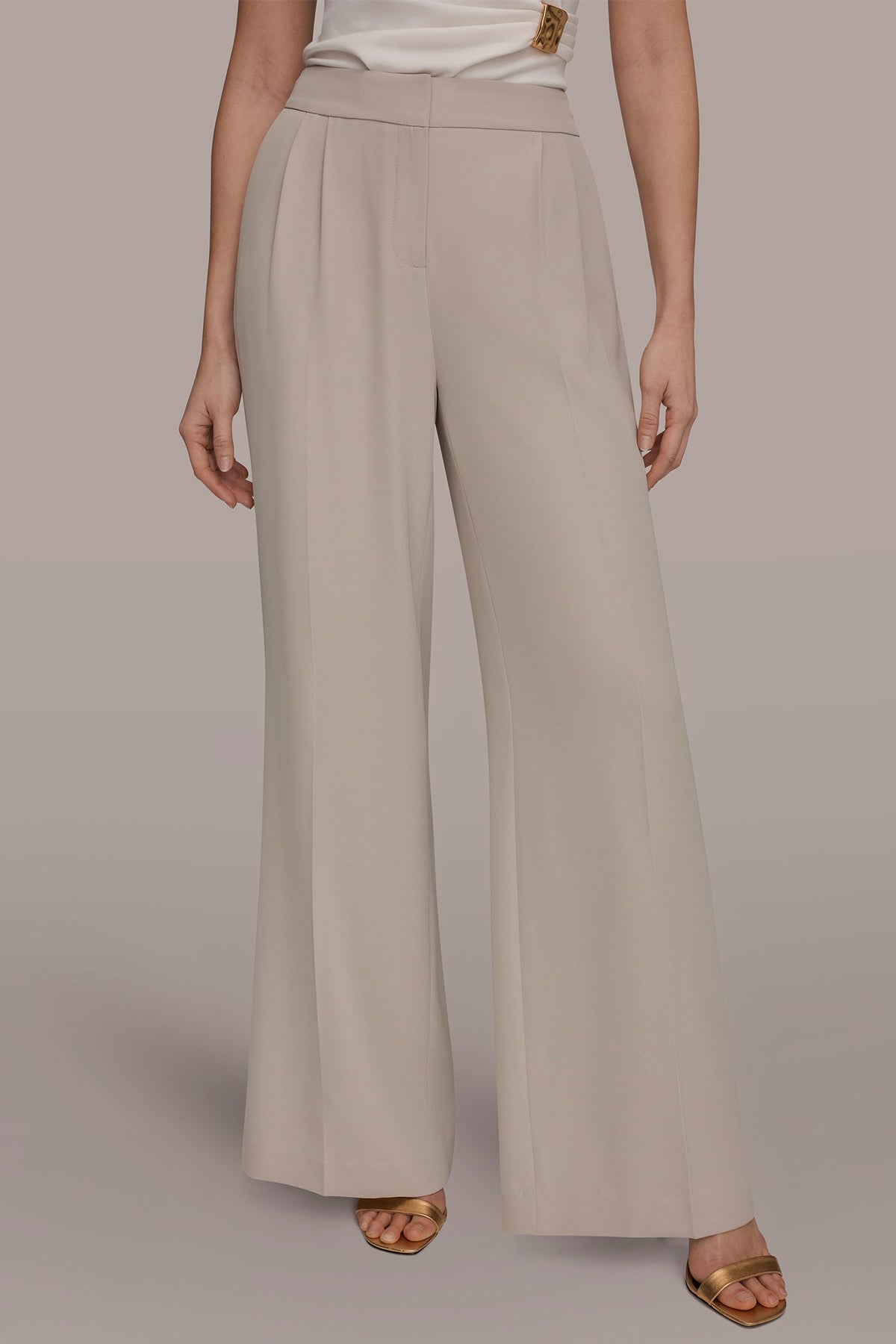 MID-RISE PLEATED WIDE-LEG SUIT PANT - Turin