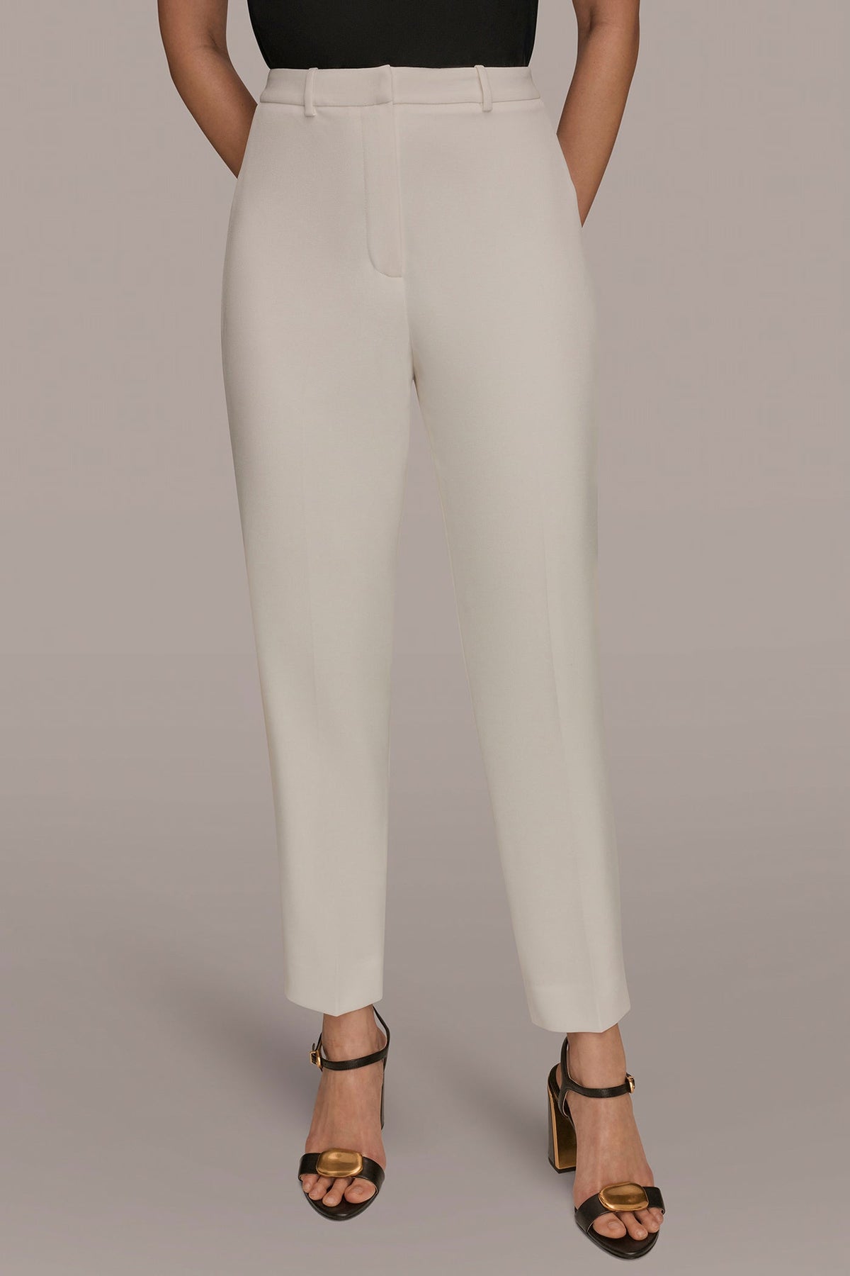 SLIM LEG PANT - Cream