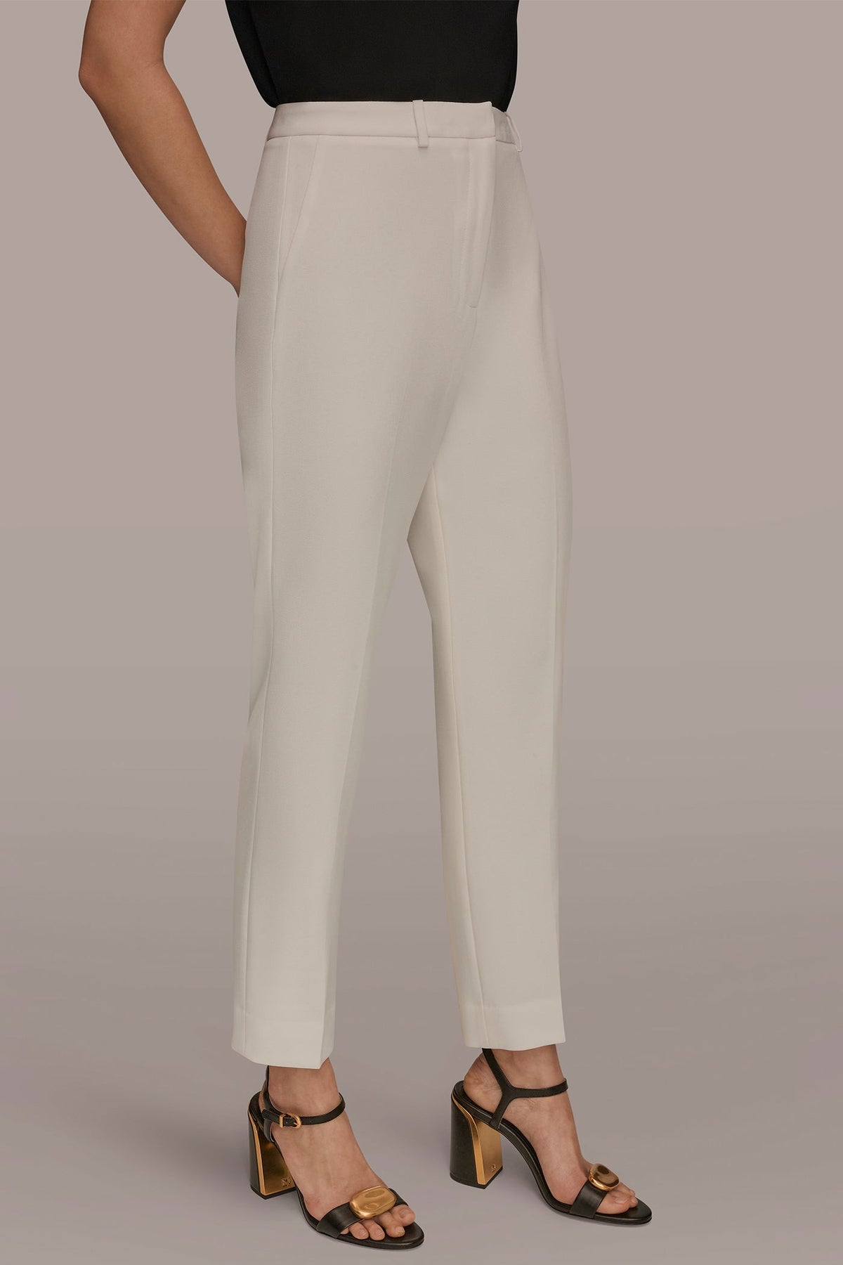 SLIM LEG PANT - Cream