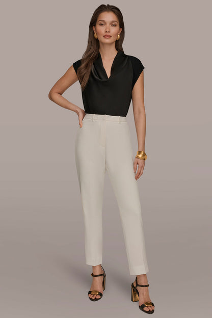 SLIM LEG PANT - Cream