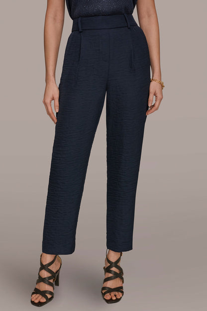 PLEATED STRAIGHT PANT - NIGHTFALL