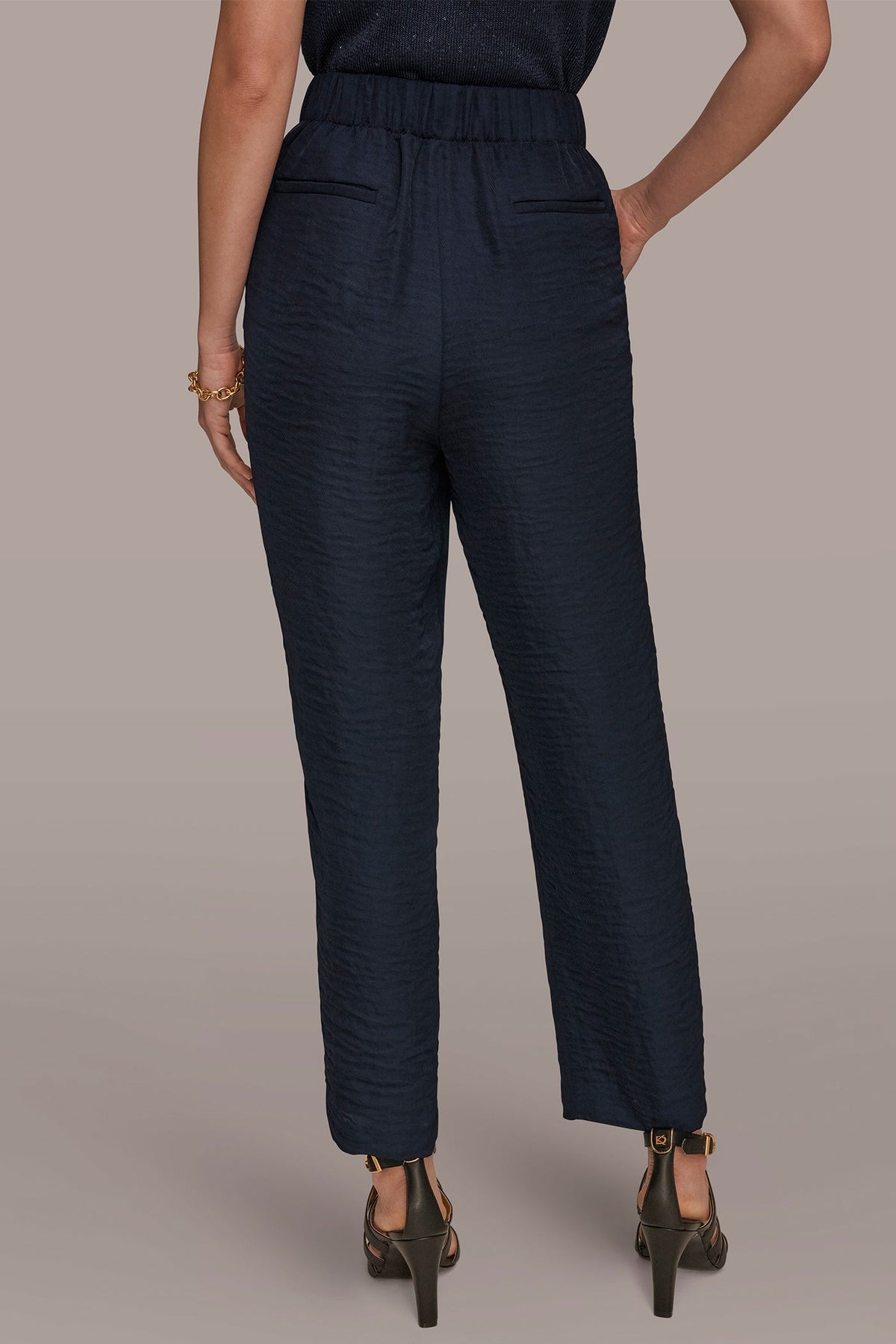 PLEATED STRAIGHT PANT - NIGHTFALL