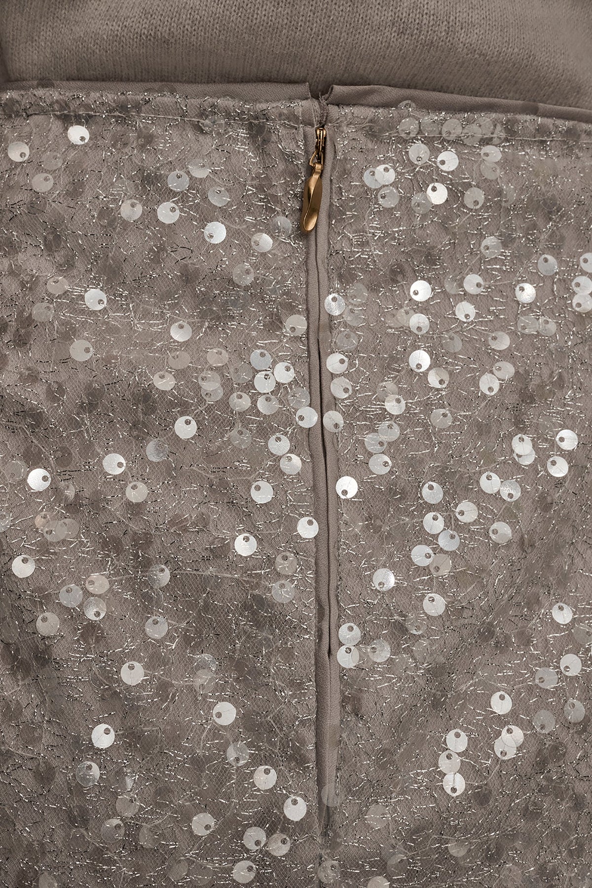 SEQUIN SKIRT - Silver Combo