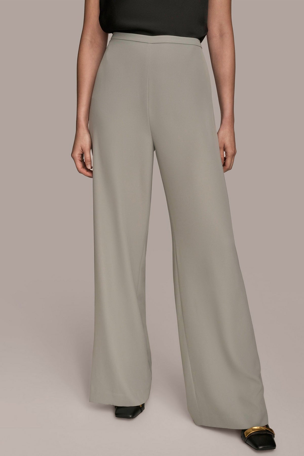 EXTRA HIGH-RISE PLEATED WIDE-LEG PANT - WEATHERED SAGE