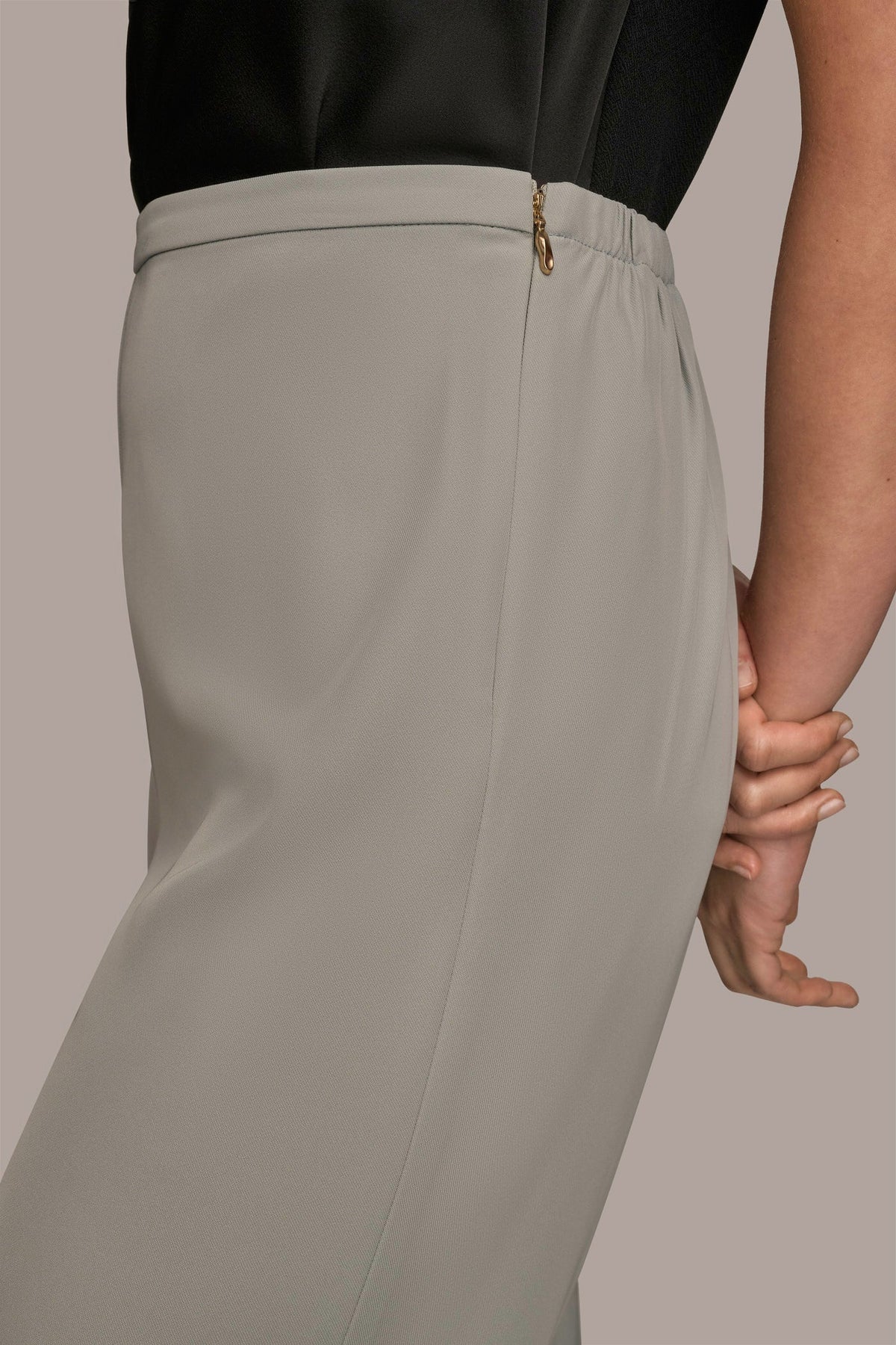 EXTRA HIGH-RISE PLEATED WIDE-LEG PANT - WEATHERED SAGE