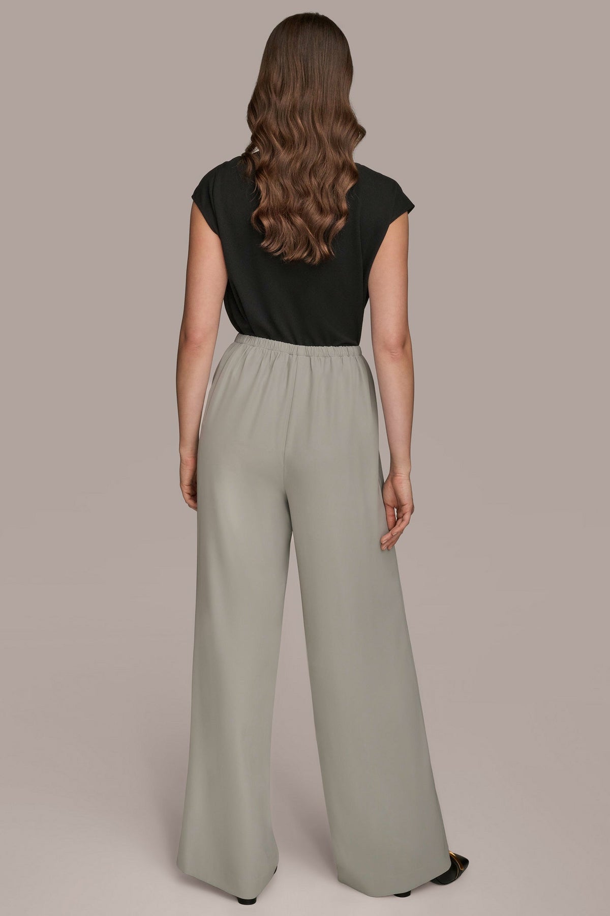 EXTRA HIGH-RISE PLEATED WIDE-LEG PANT - WEATHERED SAGE