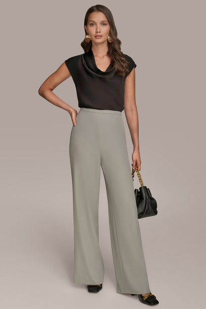 EXTRA HIGH-RISE PLEATED WIDE-LEG PANT - WEATHERED SAGE