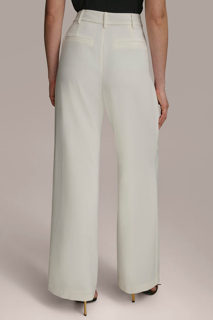 WIDE PANT WITH PLEATS - CREAM