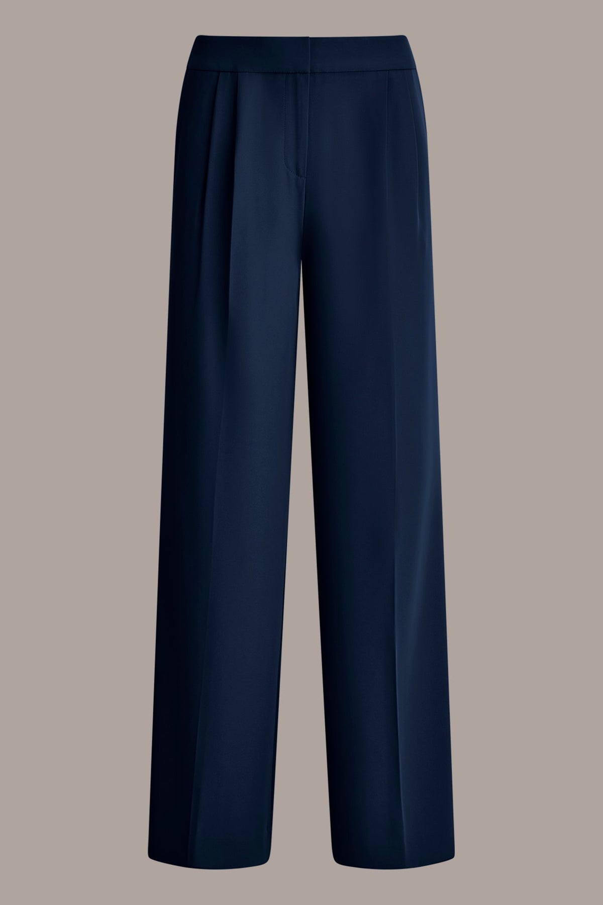 MID-RISE PLEATED WIDE-LEG SUIT PANT - Nightfall