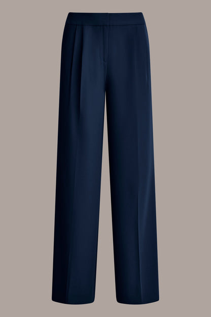 MID-RISE PLEATED WIDE-LEG SUIT PANT - Nightfall