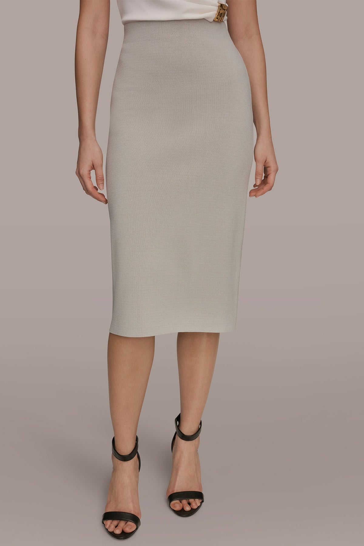 SWEATER SUIT PENCIL SKIRT - Tuscan Grey