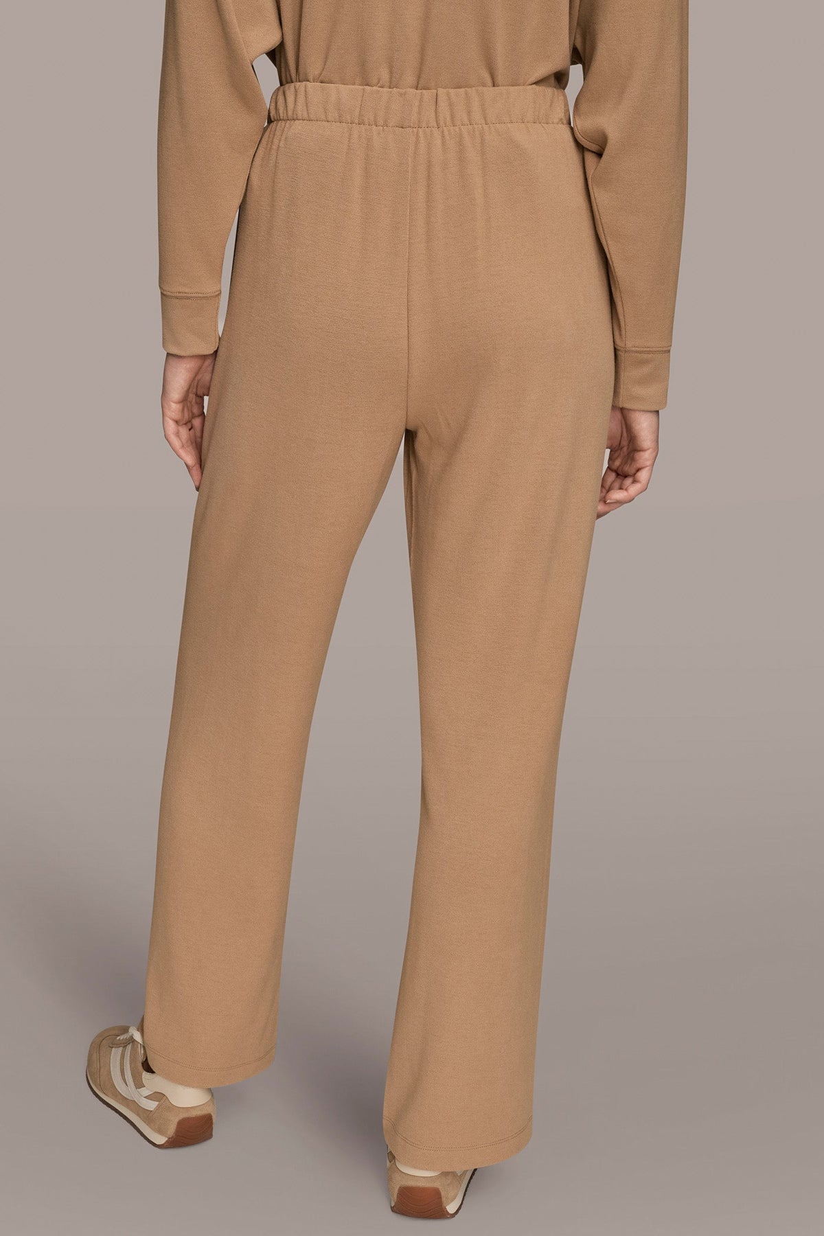 HIGH-RISE PLEATED PANT - FAWN