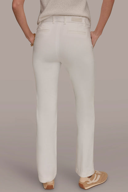 THE DONNA MID-RISE MODERN TROUSER JEAN - Alabaster
