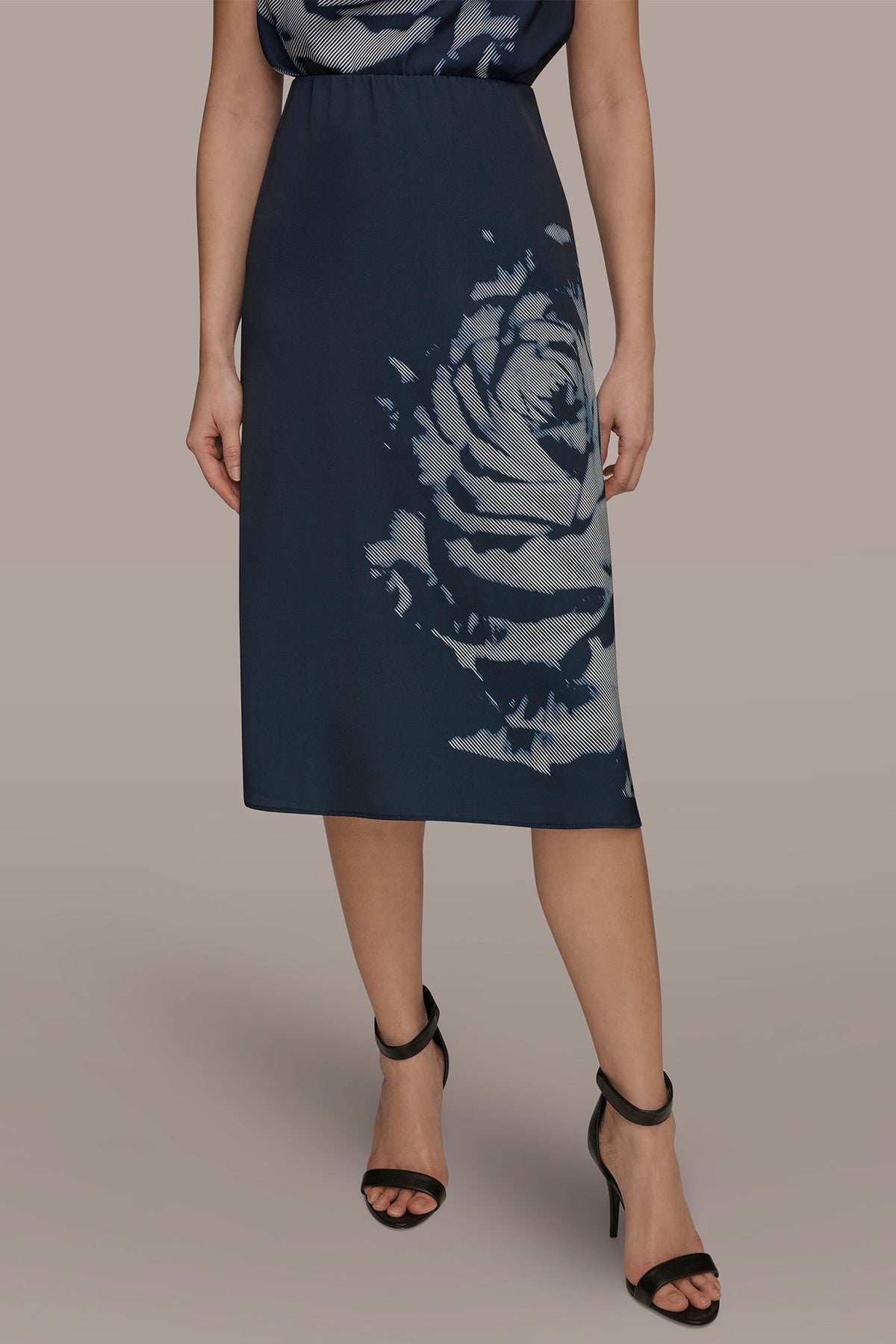 FLORAL SUIT PENCIL SKIRT - Nightfall Multi