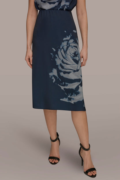 FLORAL SUIT PENCIL SKIRT - Nightfall Multi