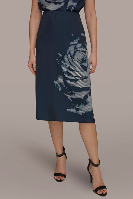 FLORAL SUIT PENCIL SKIRT - Nightfall Multi