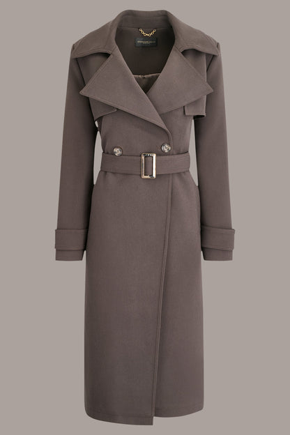 TRENCH RAIN COAT - Chocolate
