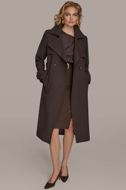 TRENCH RAIN COAT - Chocolate