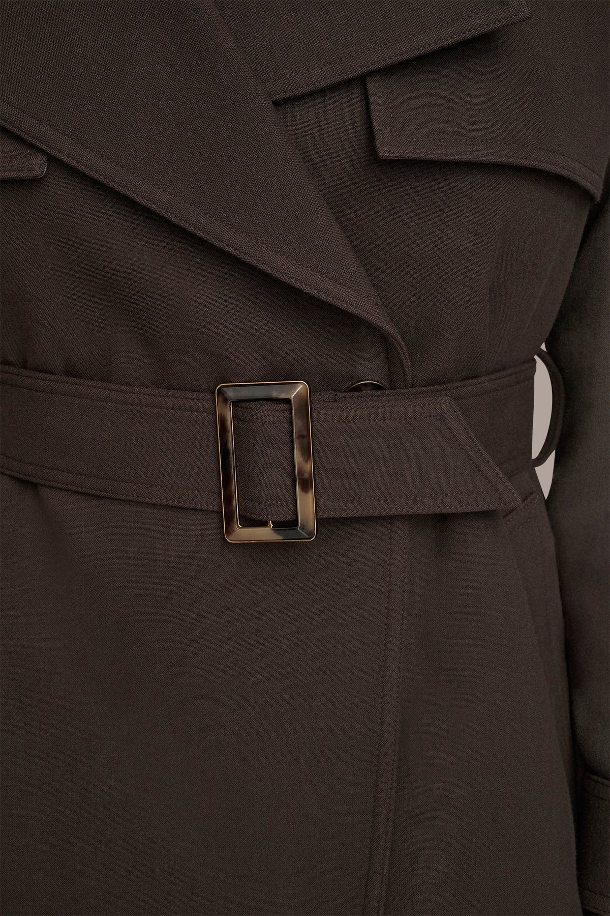 TRENCH RAIN COAT - Chocolate