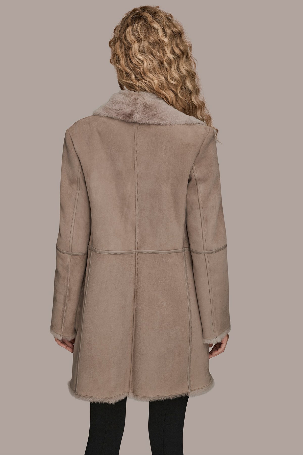 SHEARLING COAT - Oatmeal
