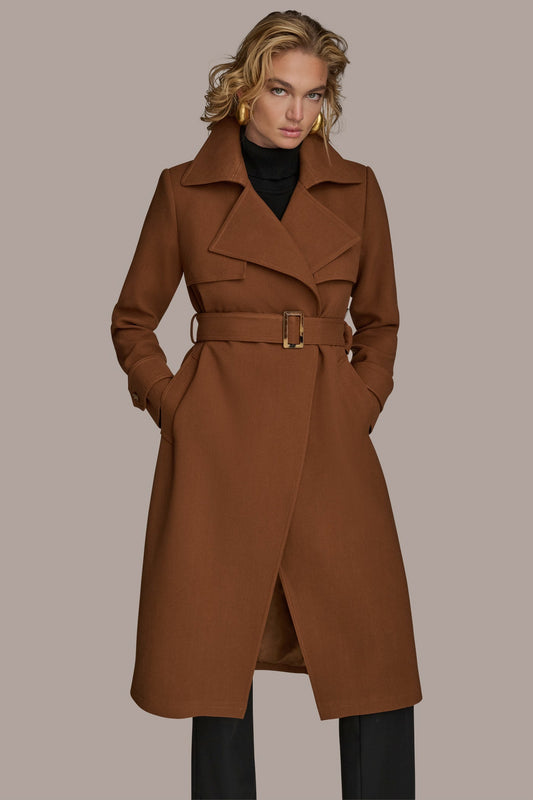 TRENCH RAIN COAT - TOBACCO