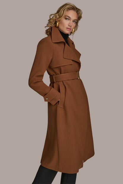 TRENCH RAIN COAT - TOBACCO