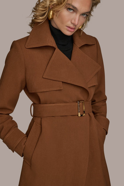 TRENCH RAIN COAT - TOBACCO