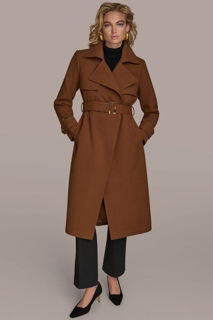 TRENCH RAIN COAT - TOBACCO