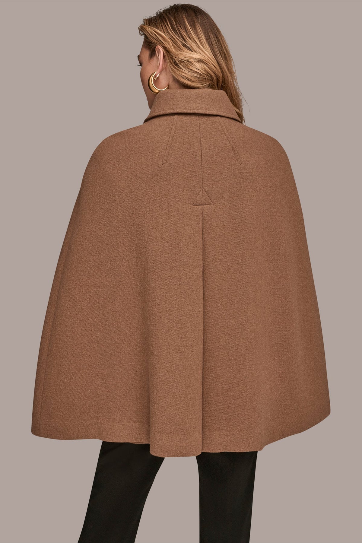 CAPE COAT - CAMEL