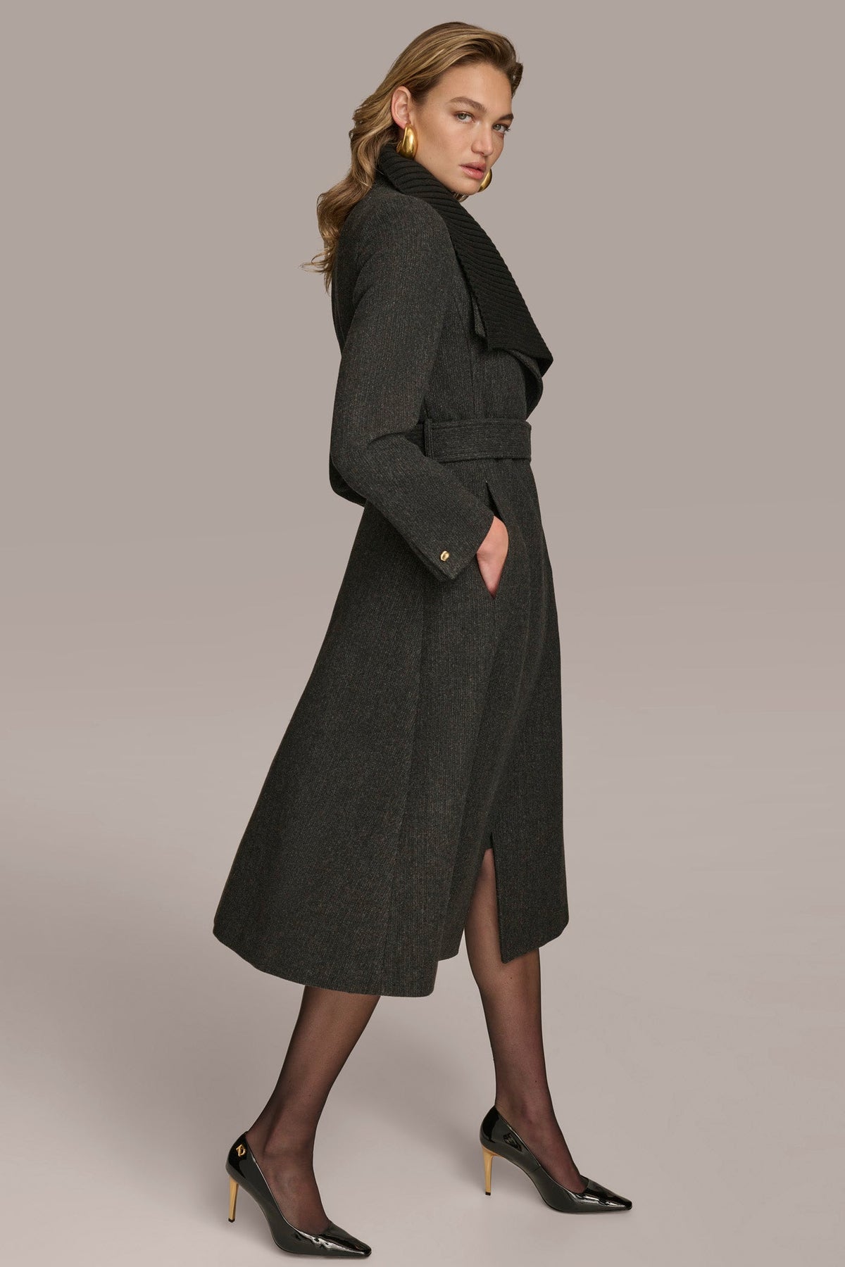 WOOL COAT - Black