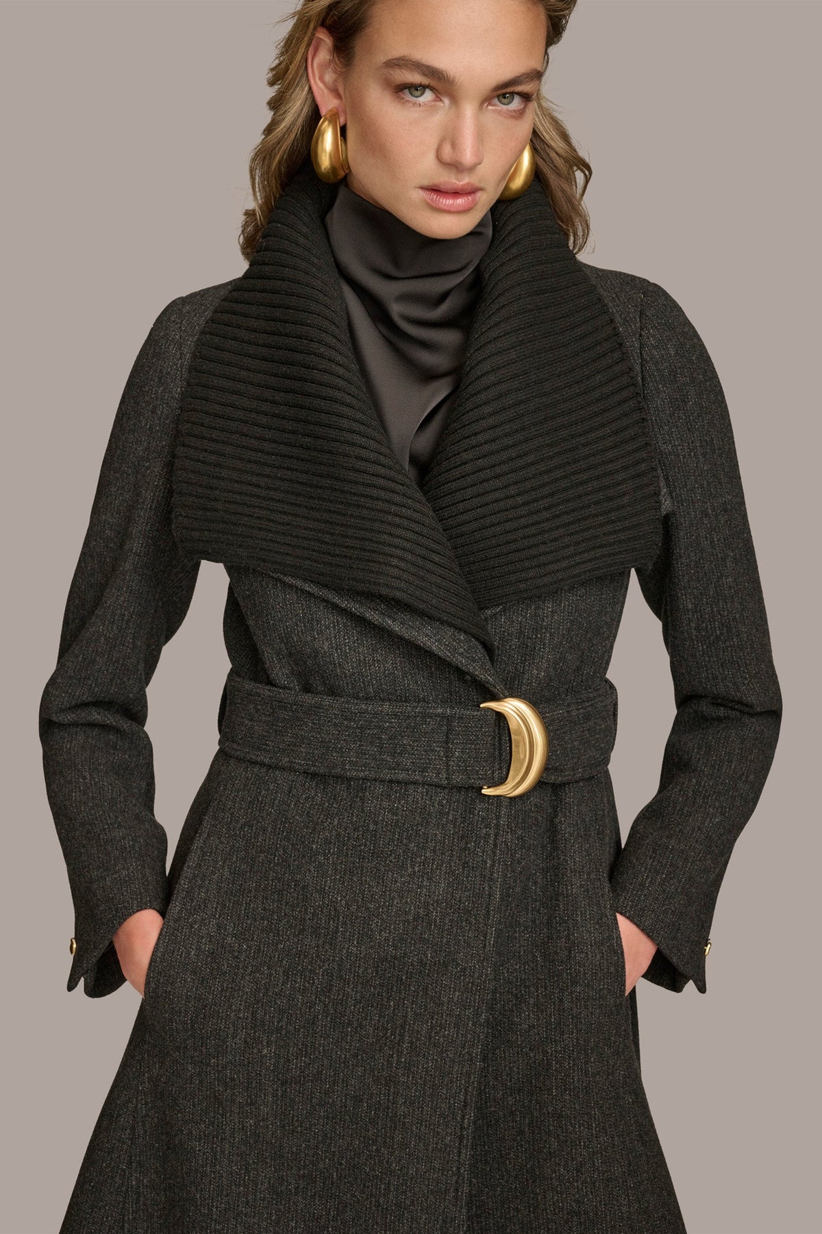 WOOL COAT - Black